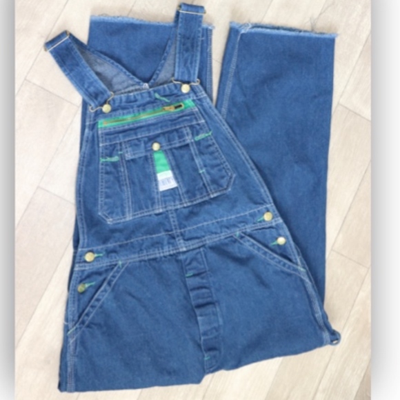 liberty men's stonewashed denim bib overall